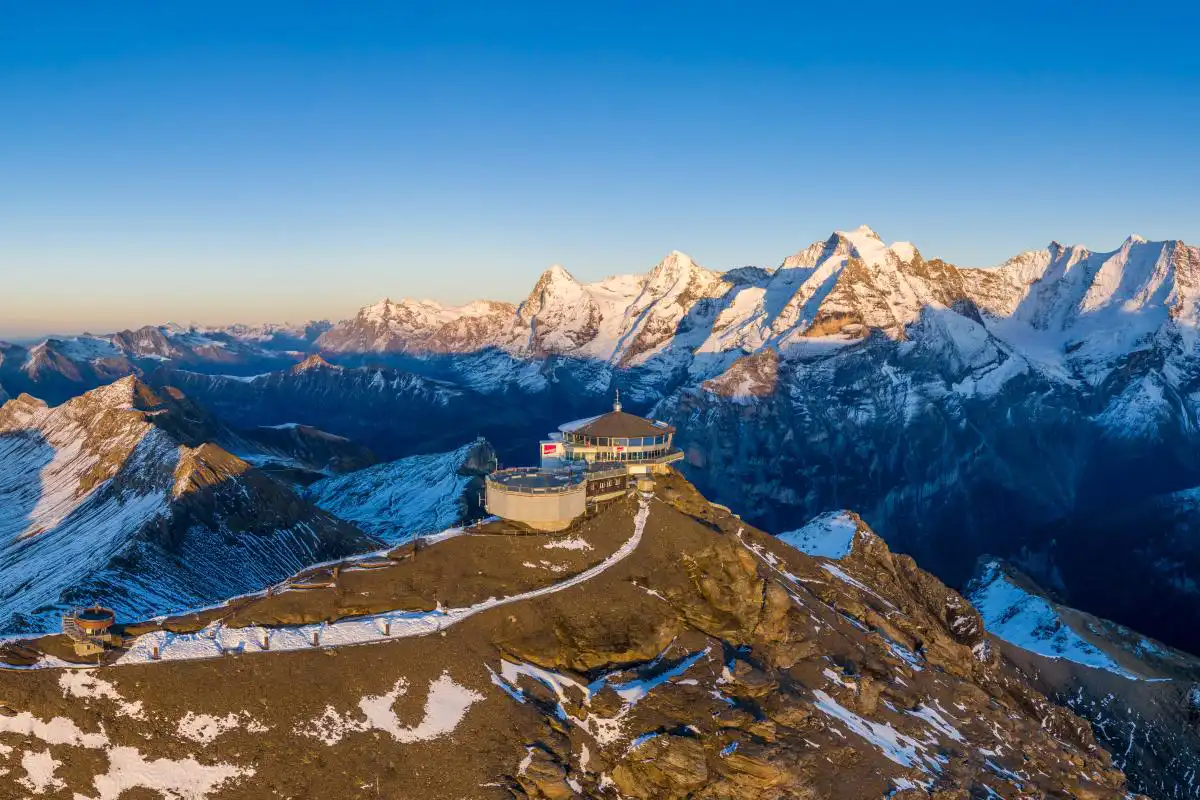 piz gloria restaurant and terrace on schilthorn